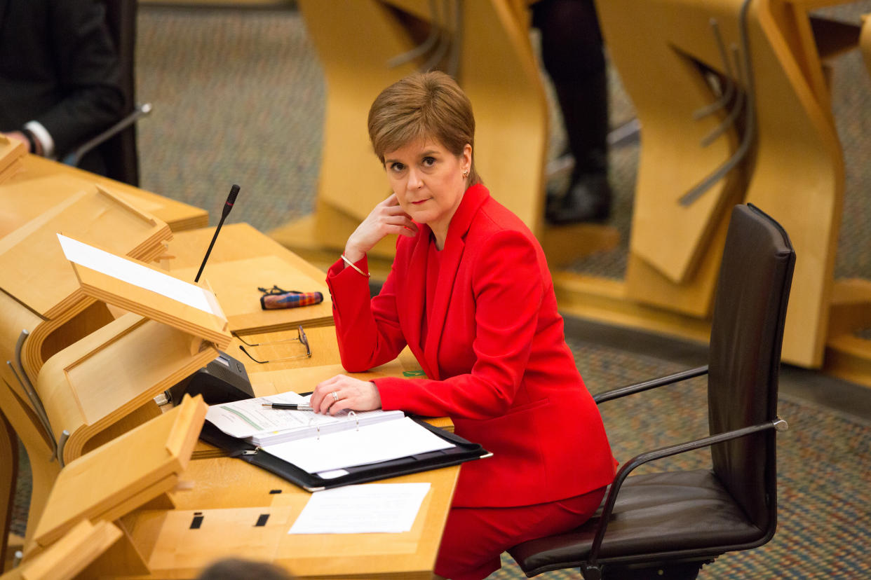 Nicola Sturgeon said Scotland had administered its highest number of vaccinations so far on Monday February 1 (Robert Perry/PA)