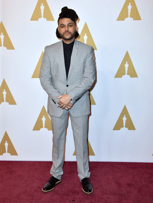 The Weeknd en el almuerzo previo a los Oscar