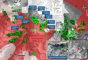 Metla Target Area, Copper-Gold Geochemistry and Geology