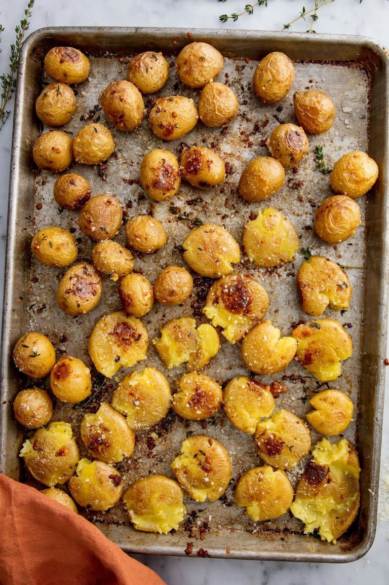 Garlic Smashed Potatoes