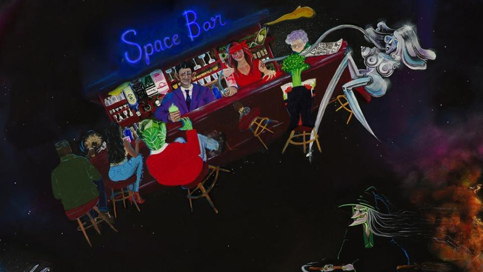 Space Bar artwork your old droog new album meteor man