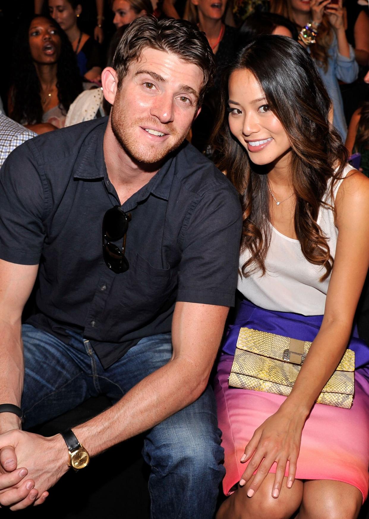 Bryan Greenberg and actress Jamie Chung attend the Rebecca Minkoff Spring 2013 fashion show during Mercedes-Benz Fashion Week at The Theatre Lincoln Center on September 7, 2012 in New York City