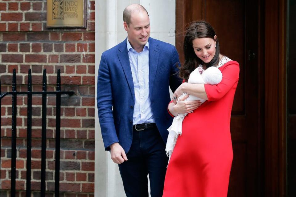 Prince William and Kate Middleton after the birth of Prince Louis in 2018 | Papixs/Abaca/Sipa/AP