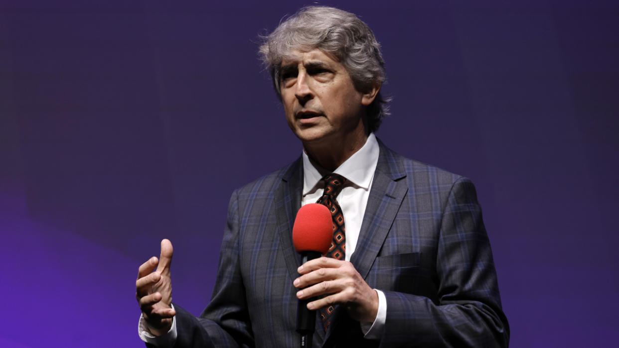  Alexander Payne on stage at the European Premiere and Cunard Gala screening of “The Holdovers" during the 67th BFI London Film Festival at The Royal Festival Hall. 