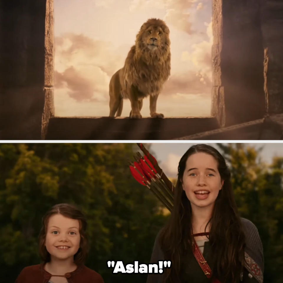 Aslan coming back to life in "Chronicles of Narnia: The Lion, the Witch and the Wardrobe."