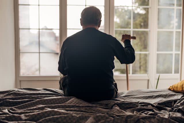 <p>Getty</p> Stock image of a senior citizen living alone.