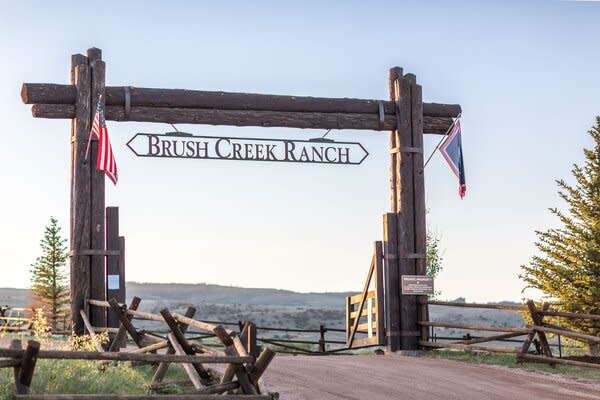 Brush Creek Ranch spans 30,000 acres in southern Wyoming’s North Platte Valley, on the edge of Medicine Bow National Forest.