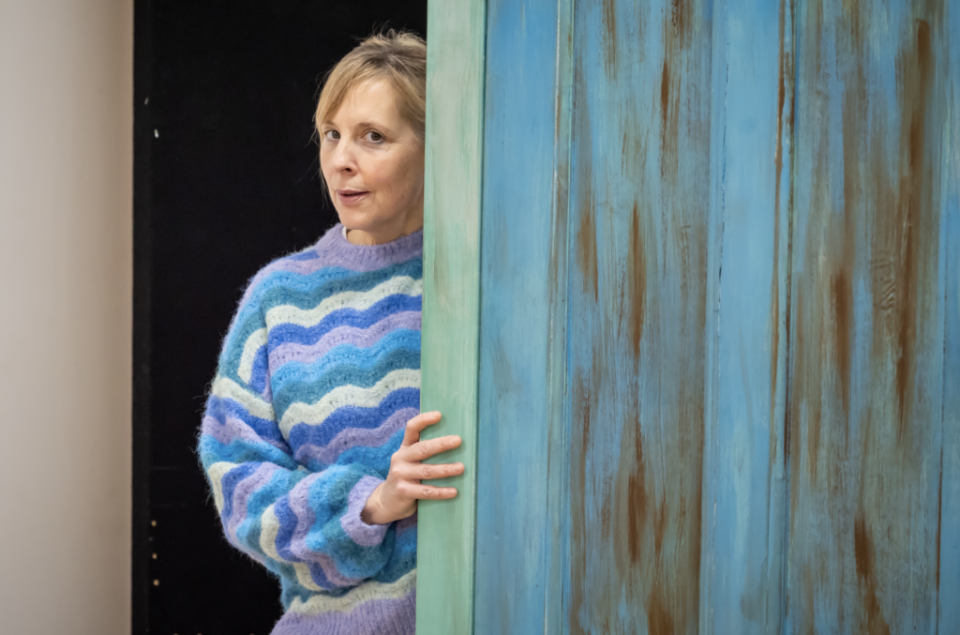 Mel Giedroyc rehearsing for Starter For 10 (Image: Bristol Old Vic)