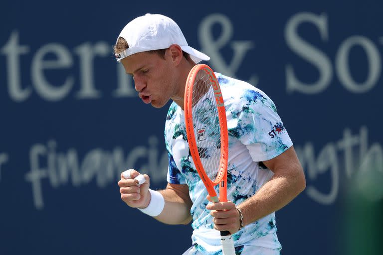 El festejo de Diego Schwartzman en Cincinnati