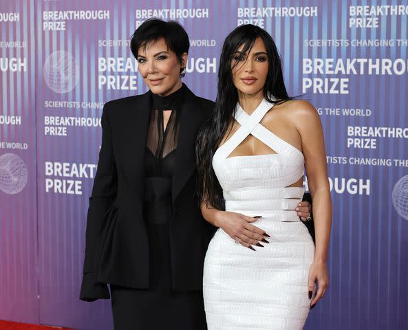 <p>Kevin Winter/Getty</p> Kris Jenner and Kim Kardashian attend the Breakthrough Prize Ceremony in Los Angeles