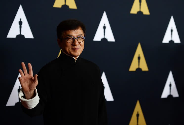 Jackie Chan at the Governors Awards (Photo: Getty Images)