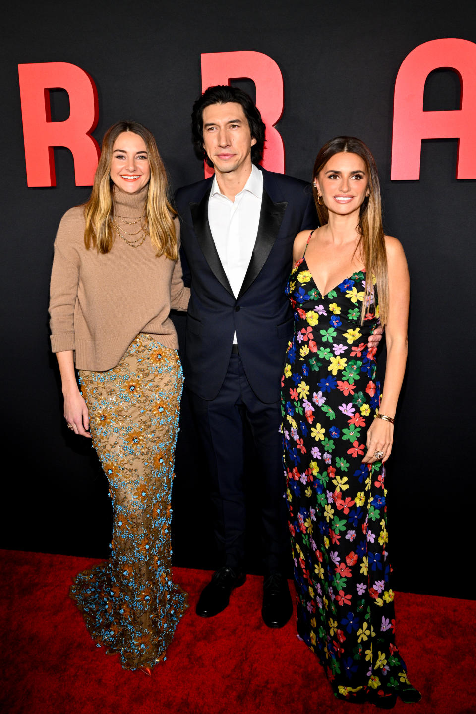 Shailene Woodley, Adam Driver and Penélope Cruz