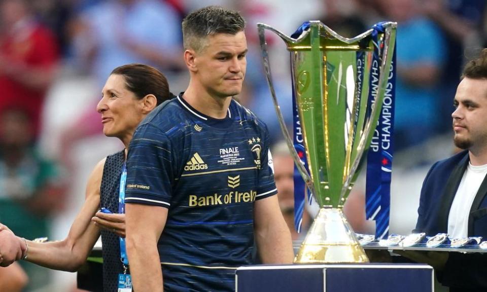 Johnny Sexton lookks dejected after Leinster’s Champions Cup final defeat