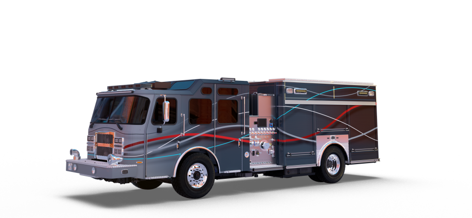 E-ONE's an all-electric Vector fire truck.