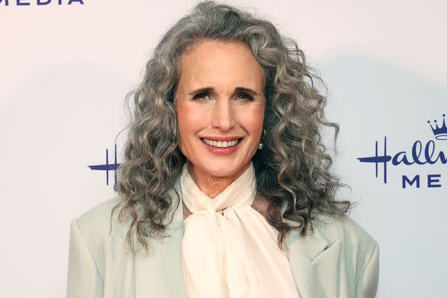 <p>Phillip Faraone/Getty </p> Andie MacDowell in 2024