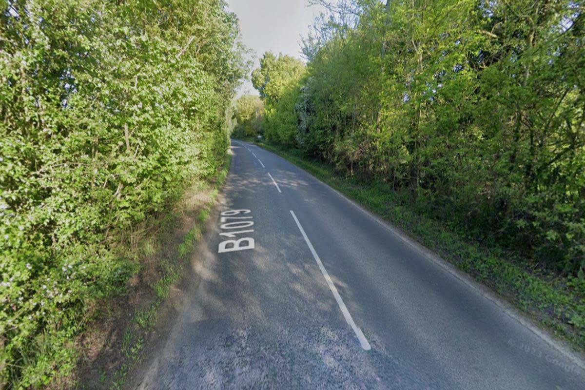 The B1079 in Otley Bottom will be closed for four weeks <i>(Image: Google Maps)</i>