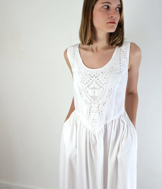 White Cotton Sundress