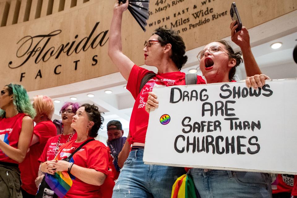 Florida's new drag show law was among several measures seen as anti-LGBTQ that drew protests to the Florida Capitol this spring
