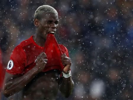 Football Soccer Britain- Hull City v Manchester United - Premier League - The Kingston Communications Stadium - 27/8/16 Manchester United's Paul Pogba looks dejected Action Images via Reuters / Lee Smith