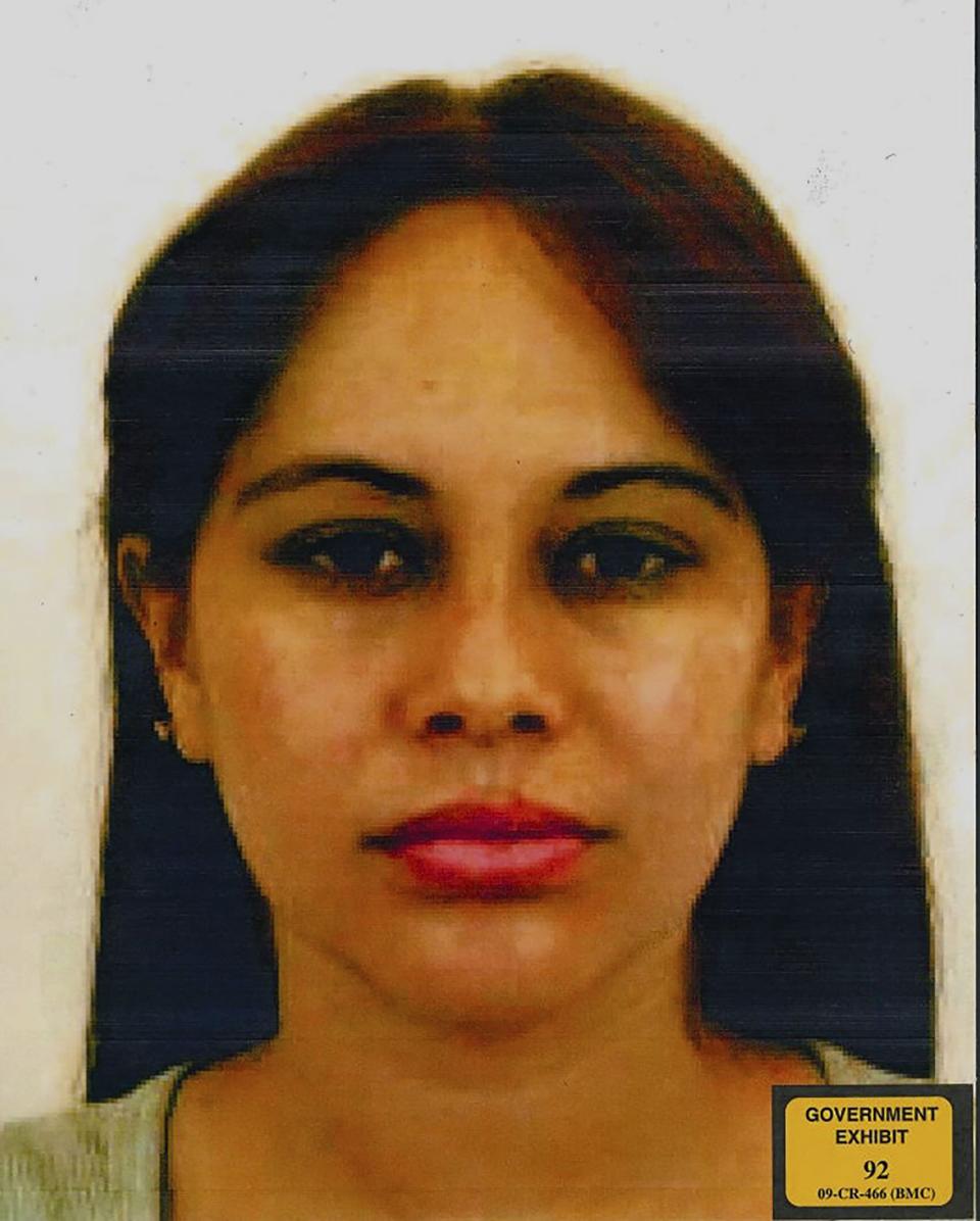 This Eastern District of New York (EDNY) undated evidence handout photo, submitted as evidence, and obtained Jan. 17, 2019 shows Lucero Guadalupe Sánchez López, 29, a Mexican former lover of Joaquin Chapo Guzman, who took the stand on the trial of the Mexican druglord as a government witness on Jan. 17, 2019.