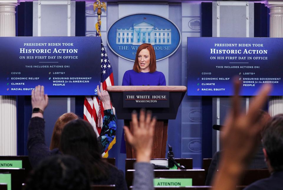 <p>Jen Psaki, secretaria de prensa de la Casa Blanca.</p> (REUTERS)