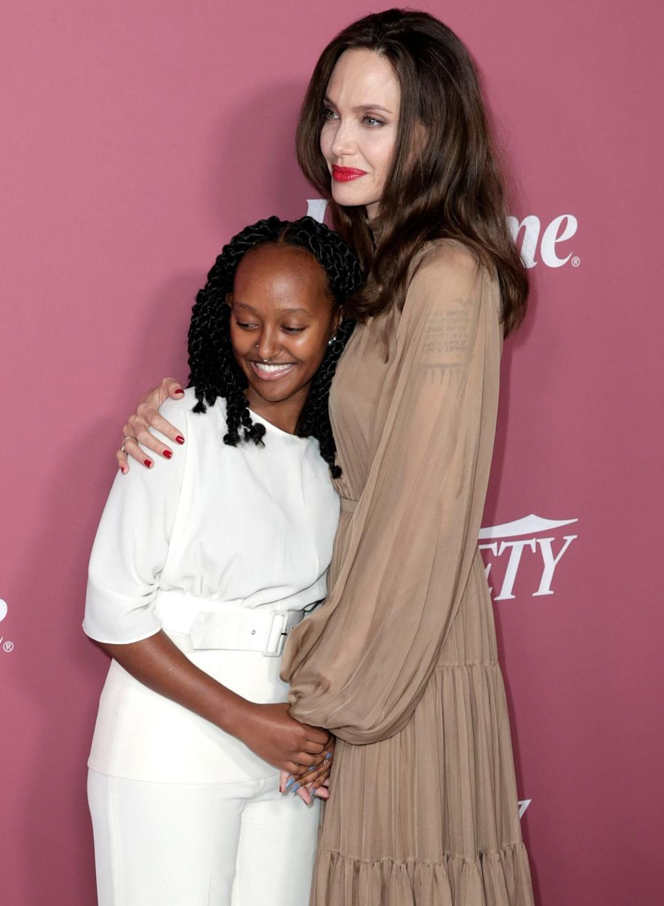 Zahara Jolie-Pitt and Angelina Jolie attend Variety's Power Of Women