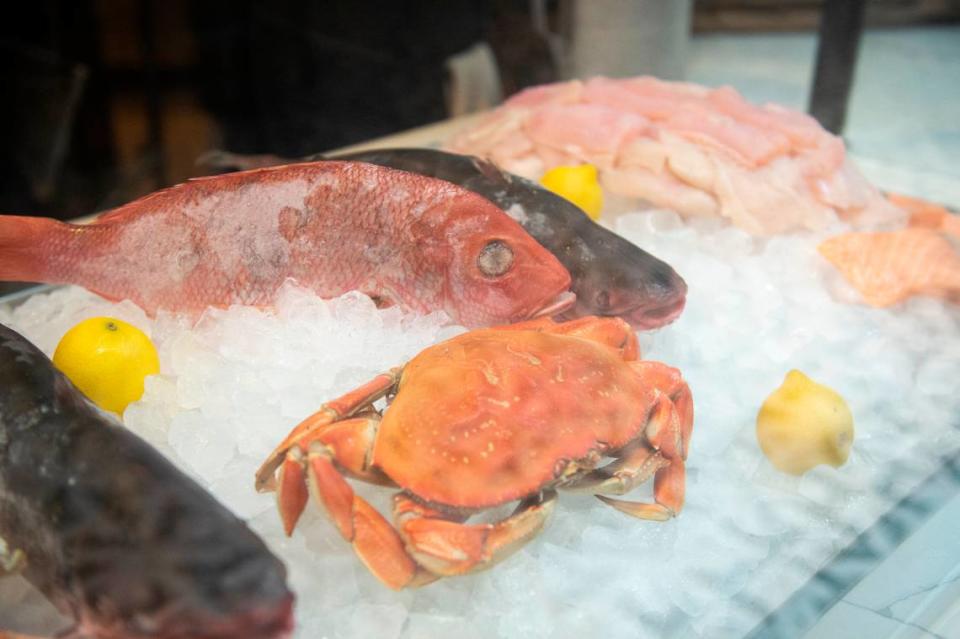 Seafood is on display at Port 17, a new restaurant in the former buffet space at Harrah’s Gulf Coast Casino Biloxi.