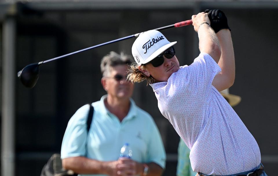 Connor Arendell won the Florida Open in 2021. He’s got a four-shot lead entering the final round in this year’s Florida Open, in his hometown of Fort Myers.