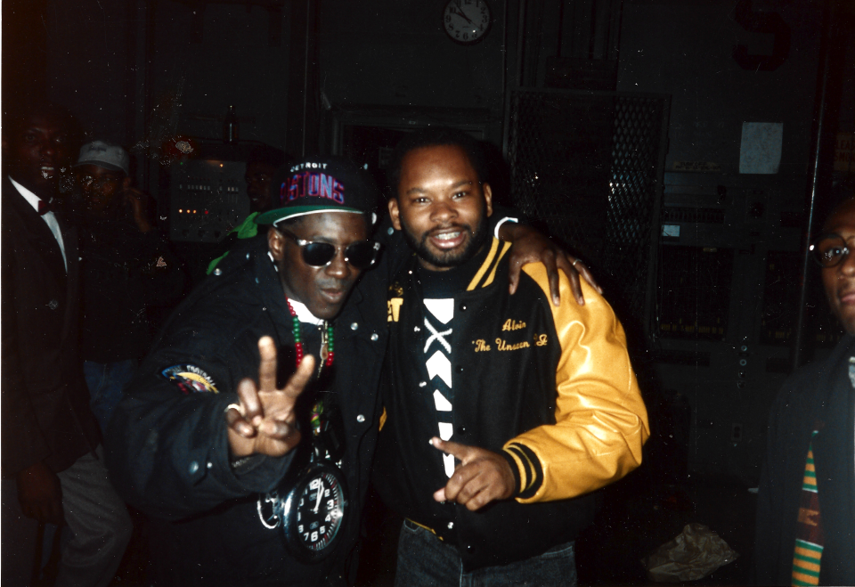 Alvin Jones (right) and Flava Flav (left) Photo credit: Alvin Jones and Rhodman Enterprises