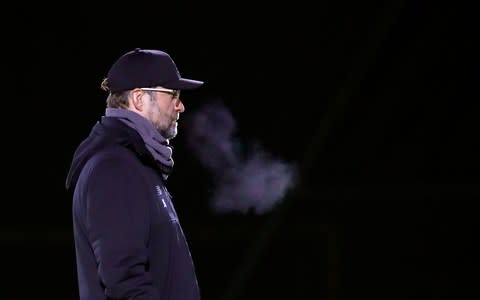 Liverpool manager Jurgen Klopp during the training session at Melwood Training Ground, Liverpool. - Credit: PA