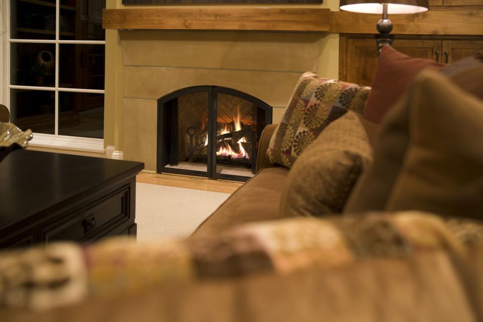 OUT: Conventional Wood Burning and Gas Fireplaces