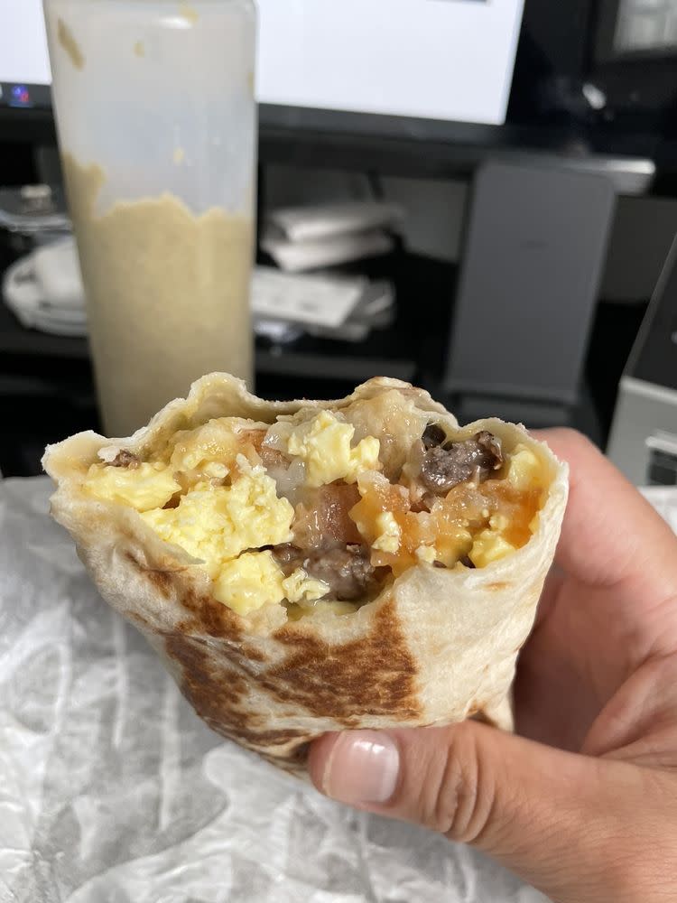 Taco Bell: $1 Cheesy Toasted Breakfast Burrito