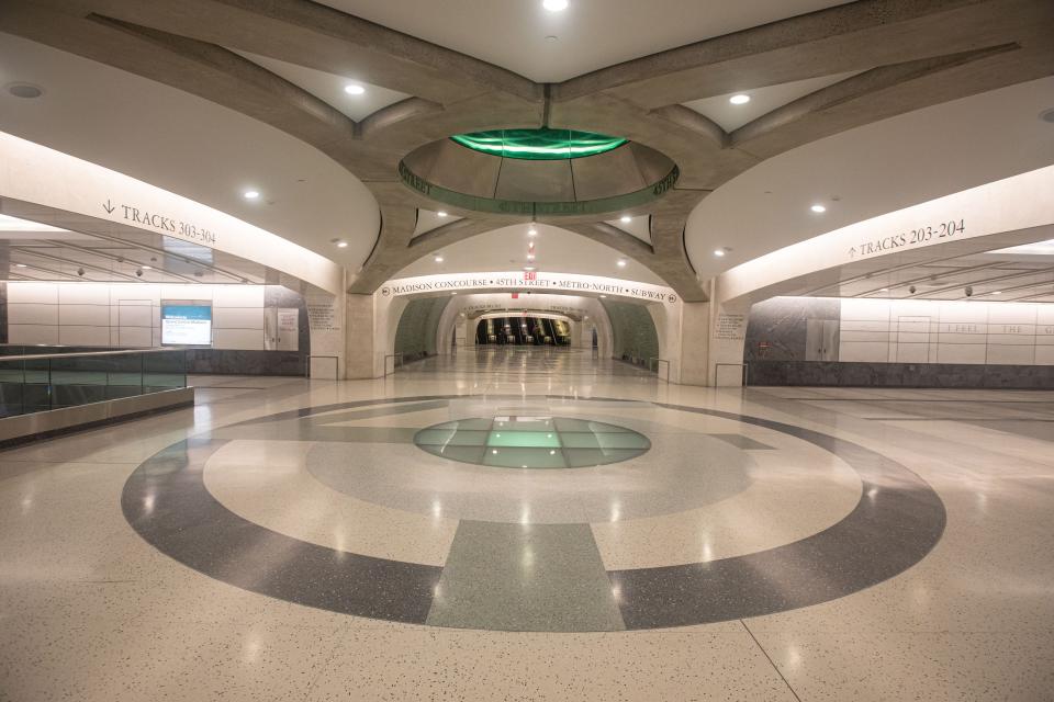 Grand Central Madison, photographed Jan. 23, 2023, the new terminal below Grand Central Terminal, offers Long Island Railroad customers a direct route to the East Side of Manhattan. The terminal, which opened on Wednesday, is 17 stories below ground level. 