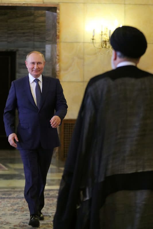 Russian President Vladimir Putin visits Iran