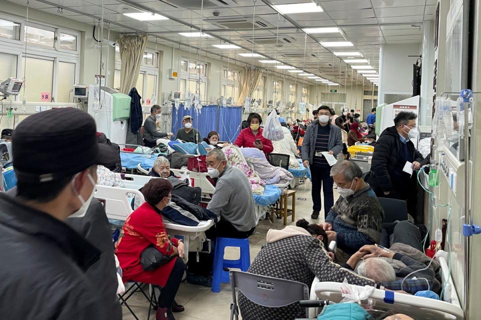 El departamento de emergencia de un hospital en Shangái (Reuters)