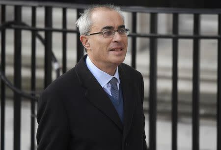 David Philip Pannick arrives at the Supreme Court ahead of the challenge against a court ruling that Theresa May's government requires parliamentary approval to start the process of leaving the European Union, in Parliament Square, central London, Britain December 5, 2016. REUTERS/Toby Melville