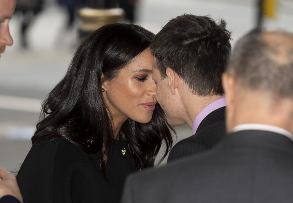 They were met upon their arrival at New Zealand House today by New Zealand High Commissioner to the UK, Sir Jerry Mateparae, and Deputy High Commissioner David Evans. Photo: Getty Images