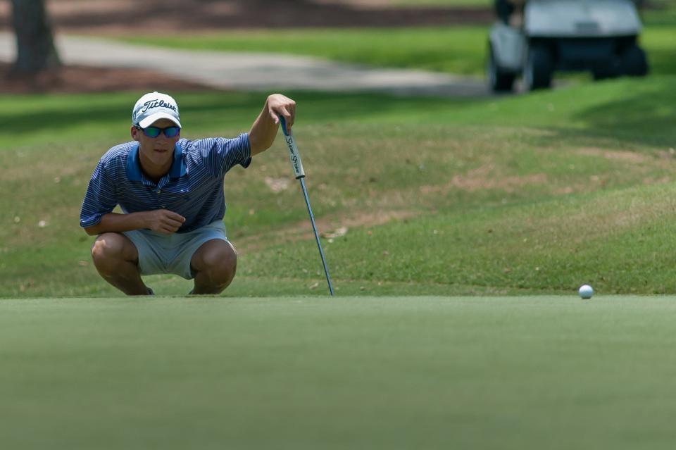 Philip Knowles, a former University of North Florida player, is the pro for the team leading the Henry Tuten Gator Bowl Pro-Am, at the Sea Island Club.