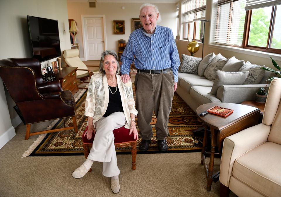 Burlington County Times columnist Sally Friedman, pictured with her husband Victor in their Philadelphia apartment, has written about friends and family, South Jersey's people and happenings and countless other topics during her 50-year career. May 20, 2022.