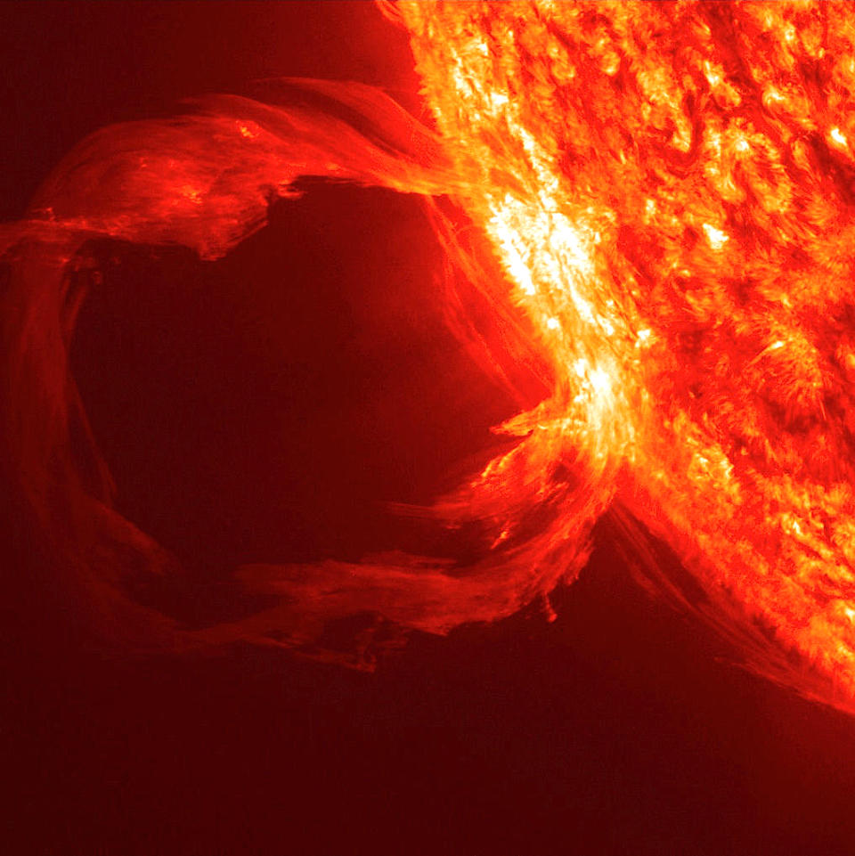 The sun may show even more extreme activity during the solar eclipse — namely, coronal mass ejections (CMEs). AFP/Getty Images