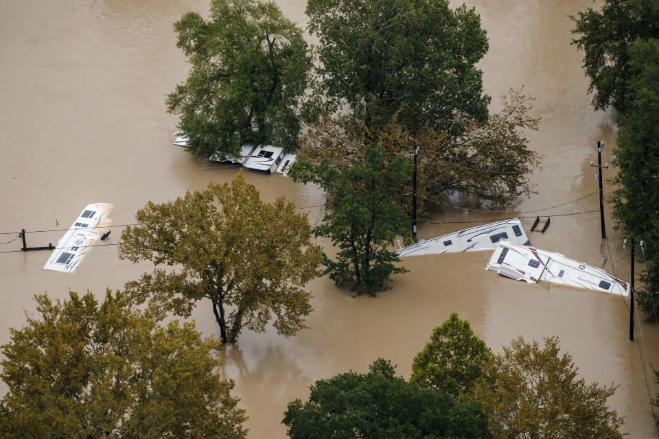 Dramatic aerial views of the flooding in Harvey’s aftermath