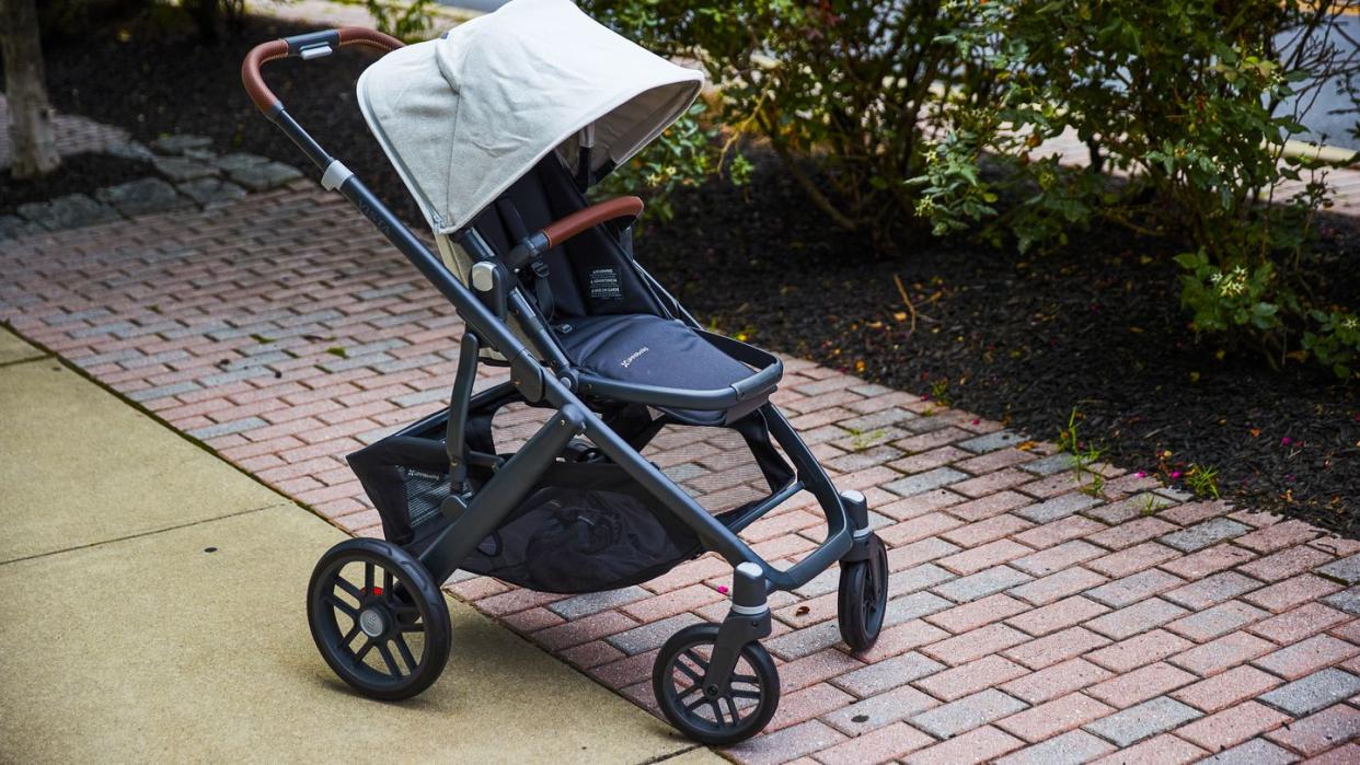 uppababy stroller outside