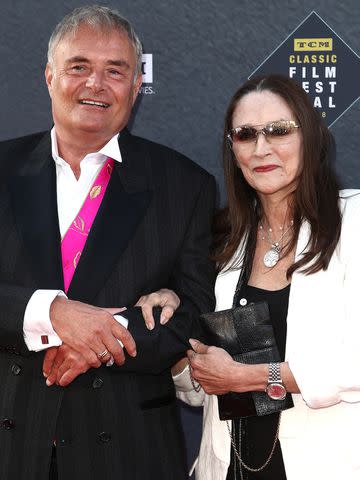 <p>Tommaso Boddi/Getty</p> Leonard Whiting and Olivia Hussey on April 26, 2018, in Hollywood, California