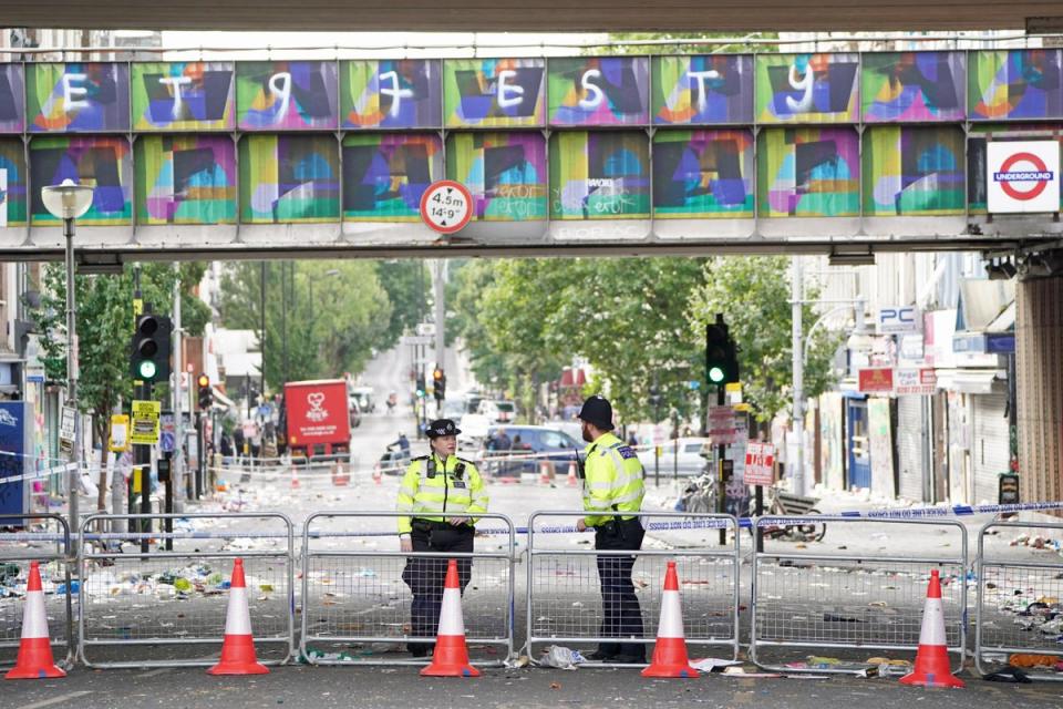 An man stabbed to death at the Notting Hill Carnival on Monday was Takayo Nembhard, a rapper from Bristol, his manager said. (PA Wire)