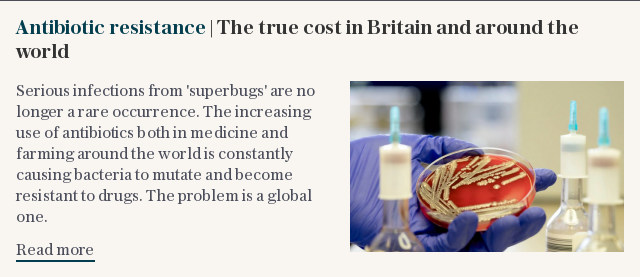 Antibiotic resistance | The true cost in Britain and around the world