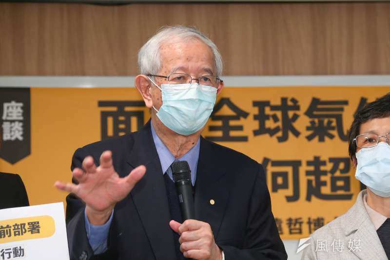 210105-前中研院長李遠哲5日出席「面對全球氣候變遷，台灣如何超前部署」座談。（顏麟宇攝）