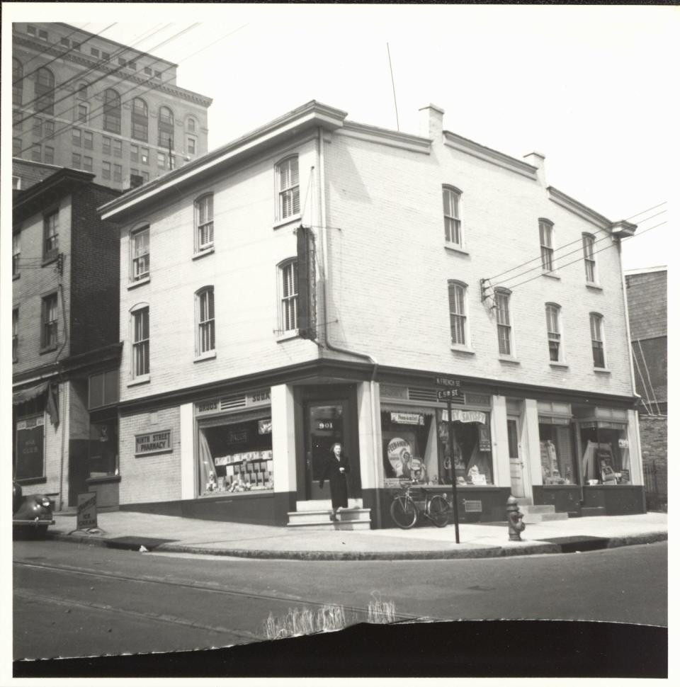Ninth Street Pharmacy, 9th and French streets, June 1939.