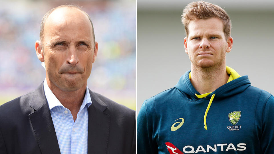 Nasser Hussain (pictured left) and Steve Smith (pictured right). (Getty Images)