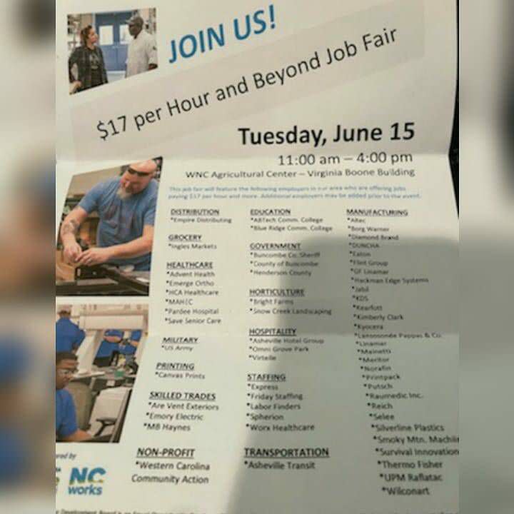 The job fair brochure that No Evil Foods' workers received upon being laid off. (Photo: HuffPost)