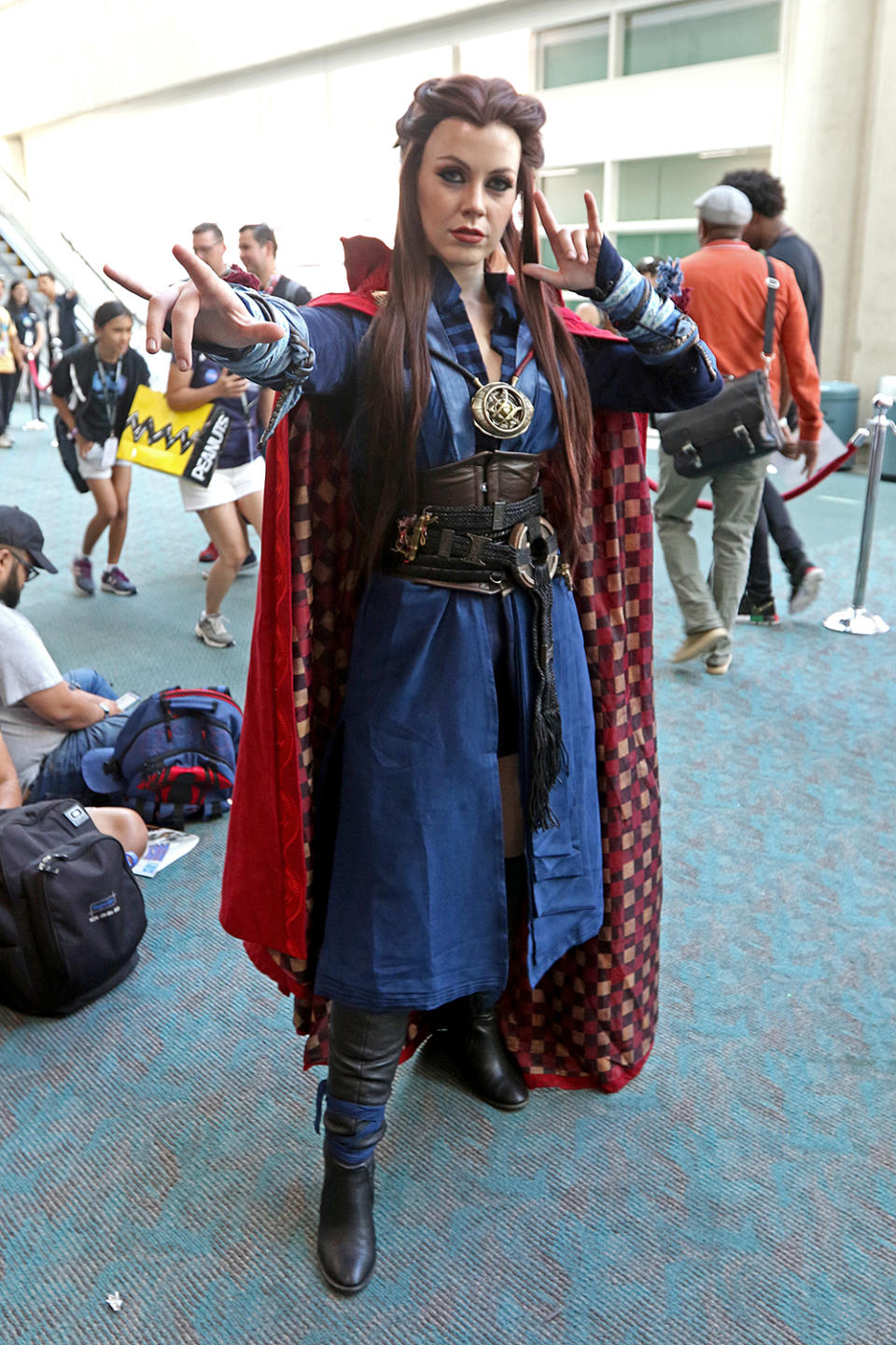 <p>Cosplayer dressed as Doctor Strange at Comic-Con International on July 20 in San Diego. (Photo: Angela Kim/Yahoo Entertainment) </p>